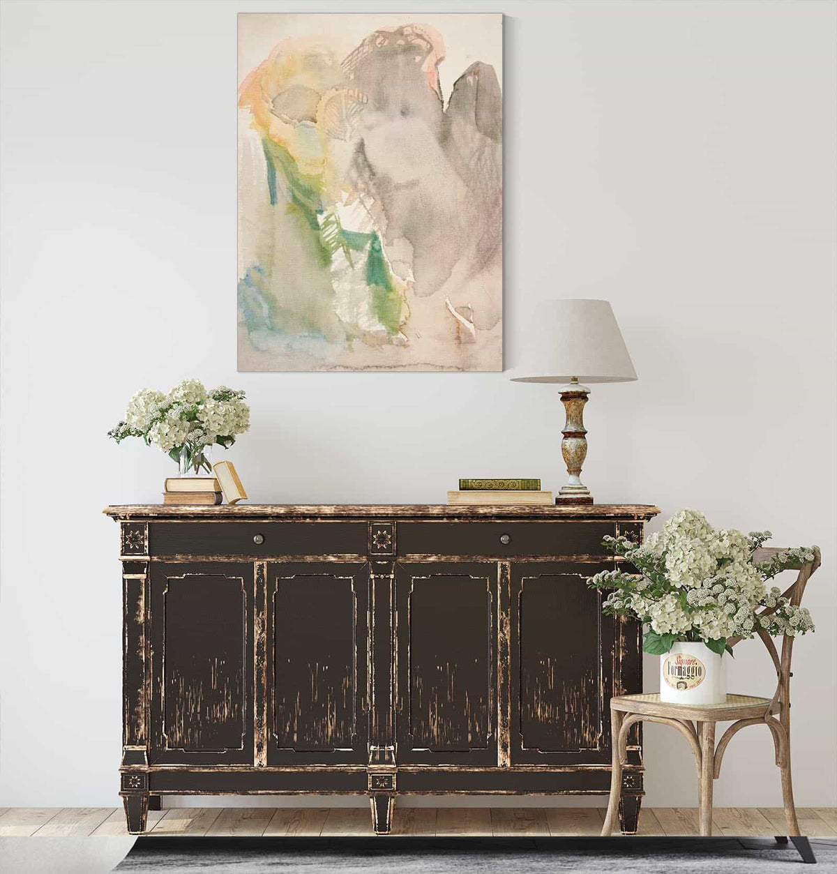 Unidentified Sketch Landscape by Edwin Austin Abbey