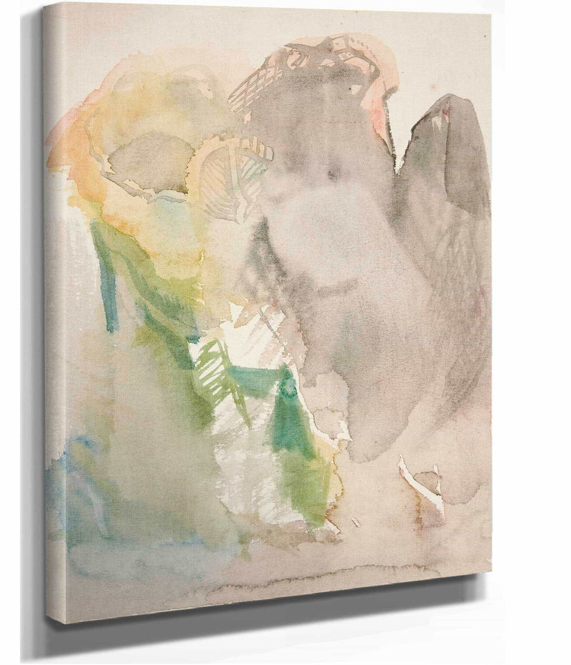 Unidentified Sketch Landscape by Edwin Austin Abbey