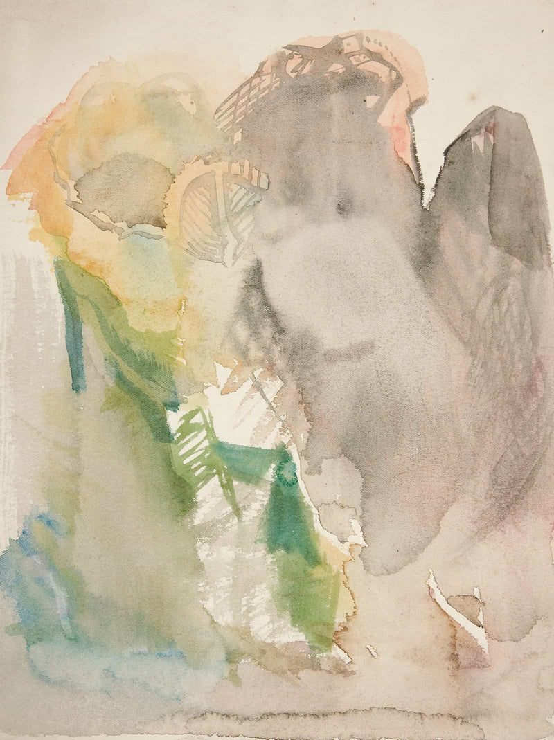 Unidentified Sketch Landscape by Edwin Austin Abbey