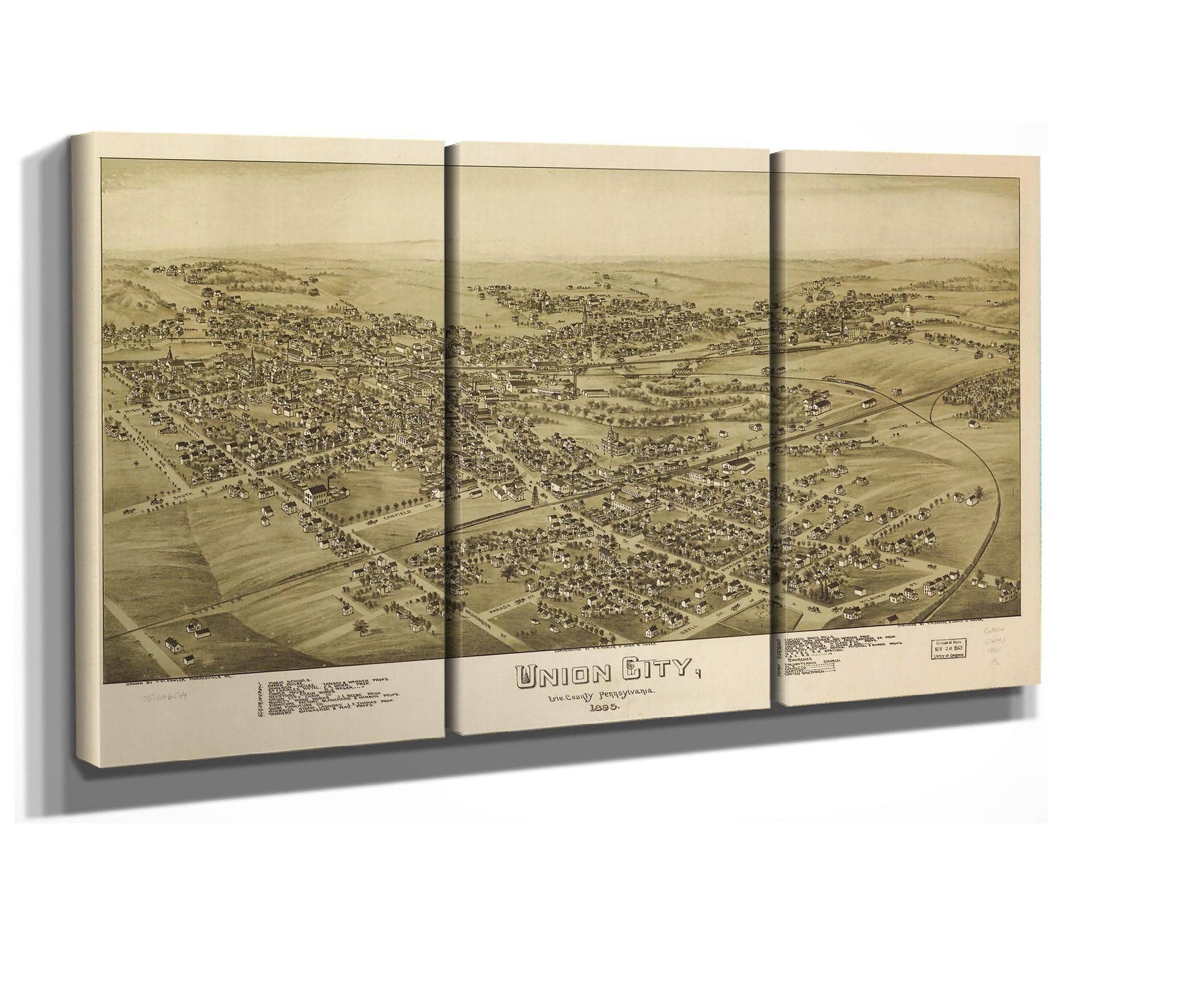 Union City Erie County Pennsylvania 1895  State Of Pennsylvania