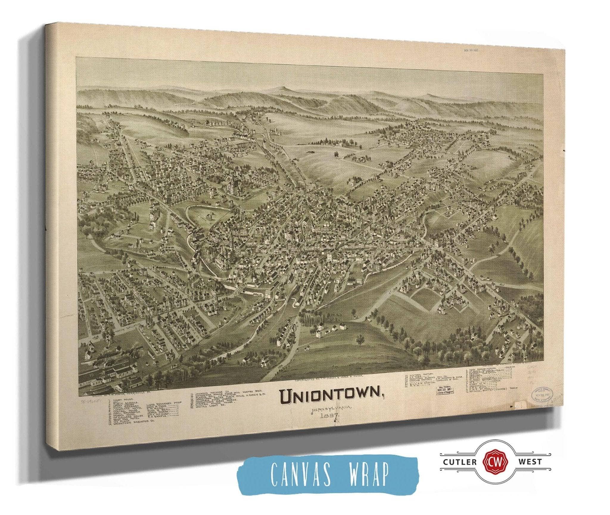 Uniontown Pennsylvania 1897 State of Pennsylvania