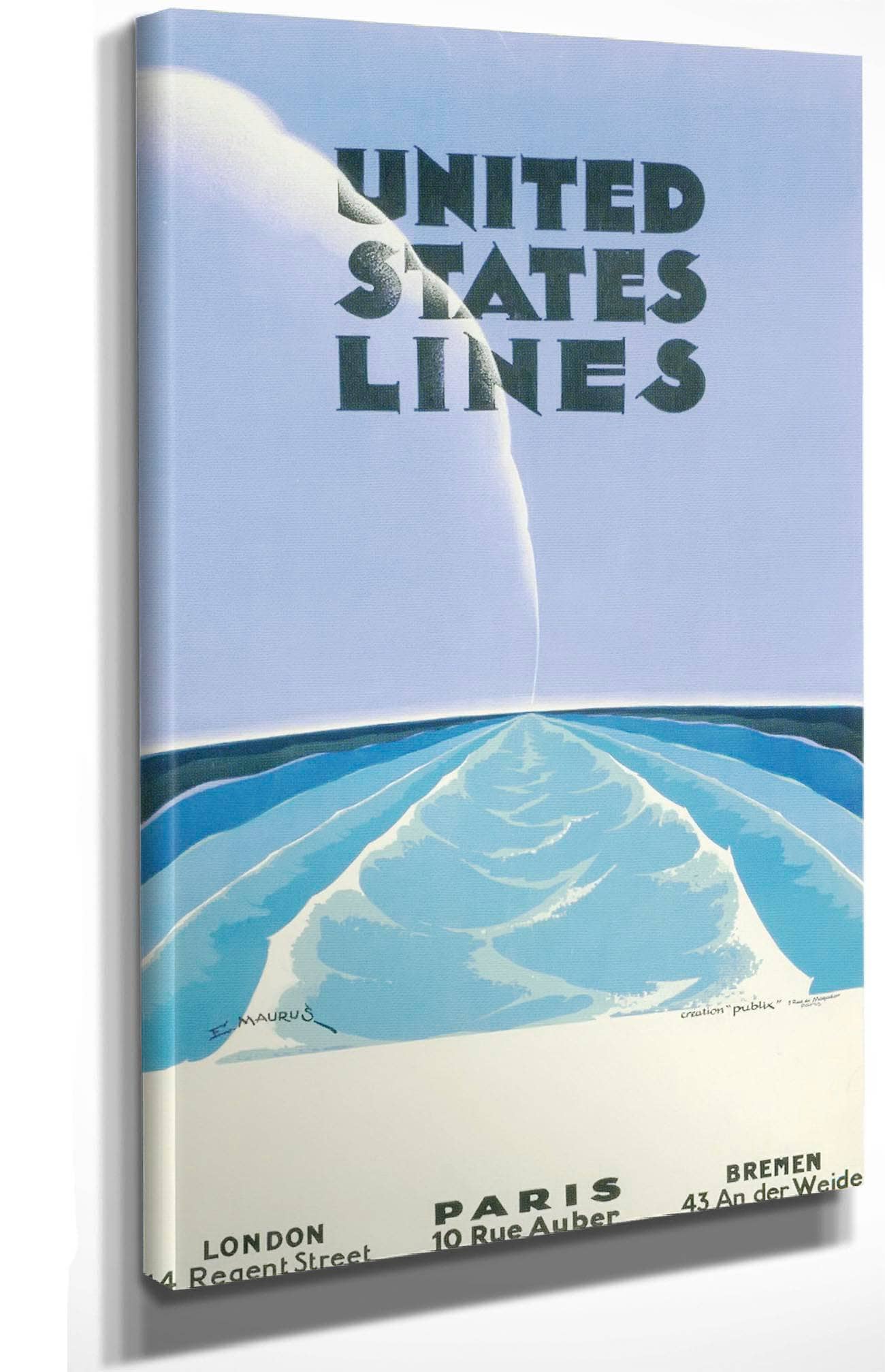 United States Lines - London - Paris - Bremen
