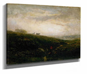 Untitled Cows Descending Hillside by Edward Mitchell Bannister