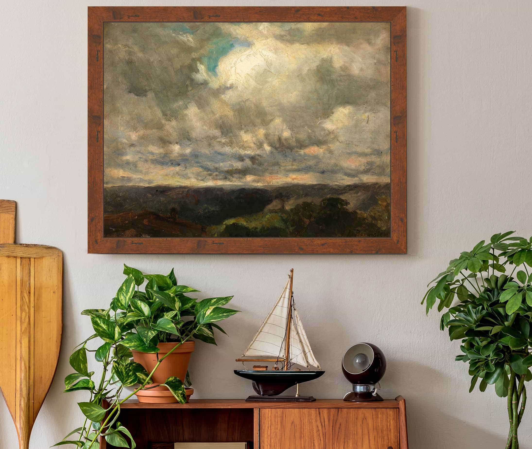 Untitled Landscape Cloudy Sky by Edward Mitchell Bannister
