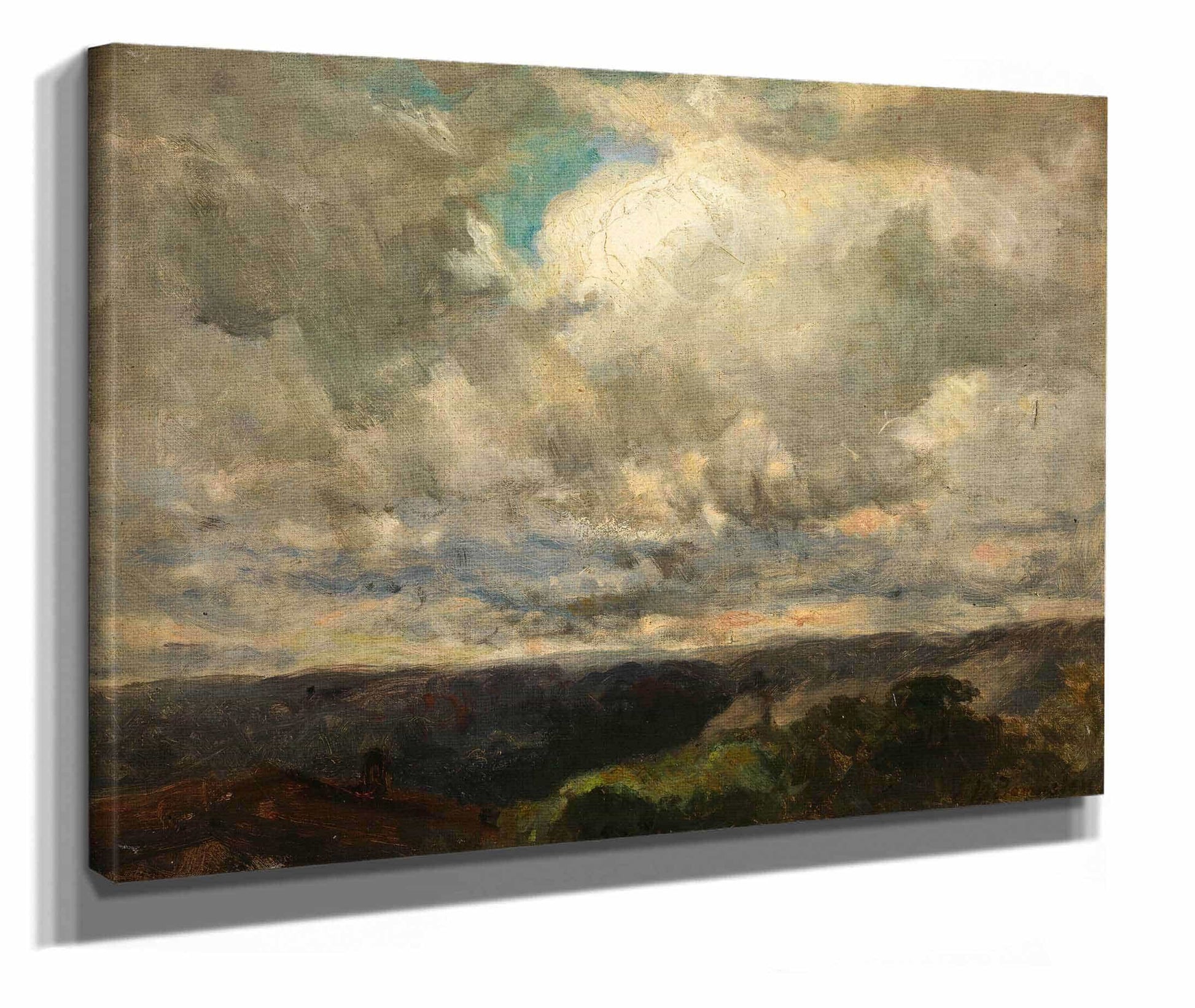 Untitled Landscape Cloudy Sky by Edward Mitchell Bannister