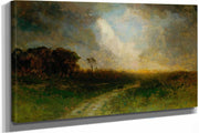 Untitled Landscape Man On Horse by Edward Mitchell Bannister