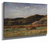 Untitled Landscape With Cows Grazing Hills by Edward Mitchell Bannister