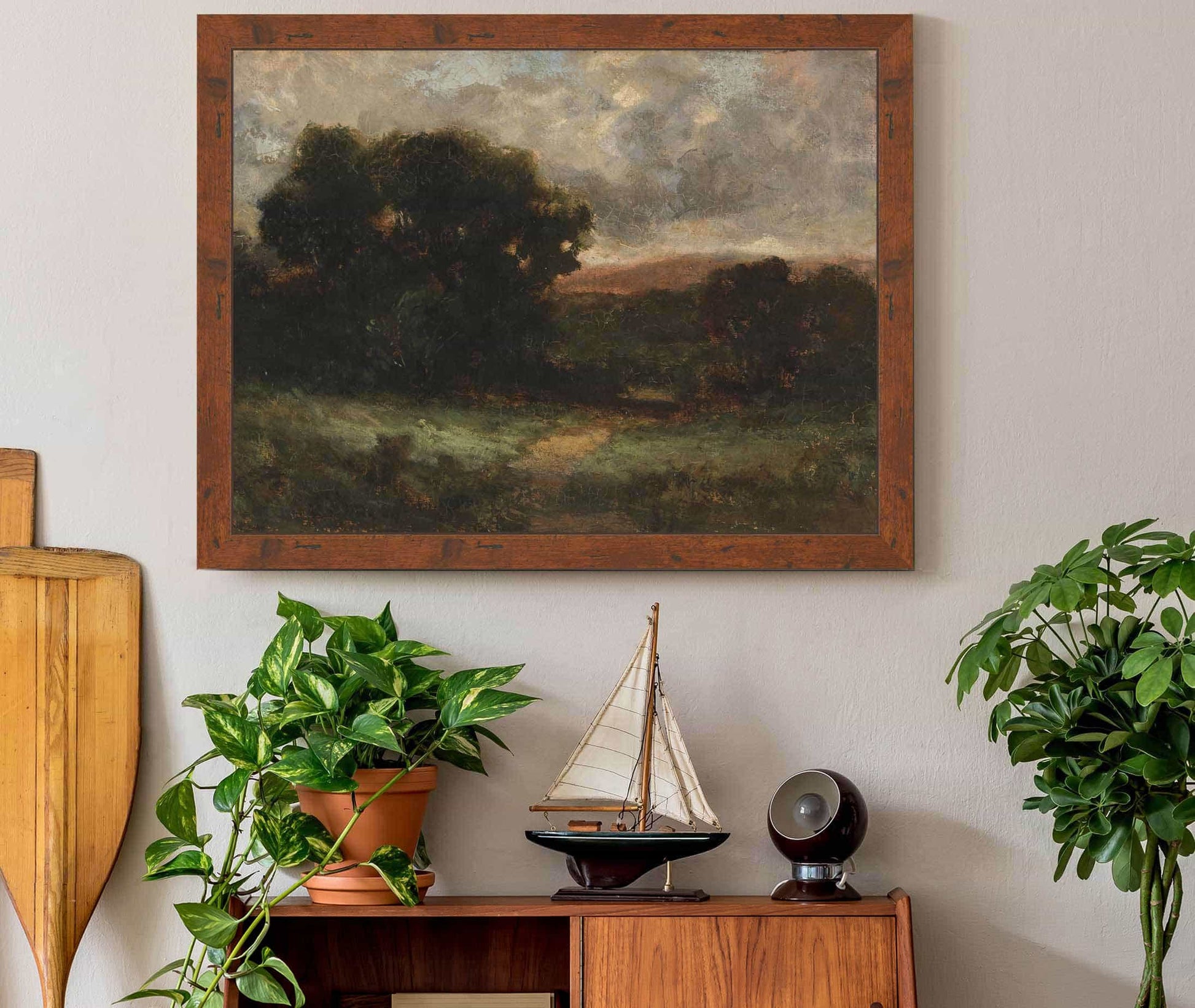 Untitled Landscape With Meadow And Trees by Edward Mitchell Bannister