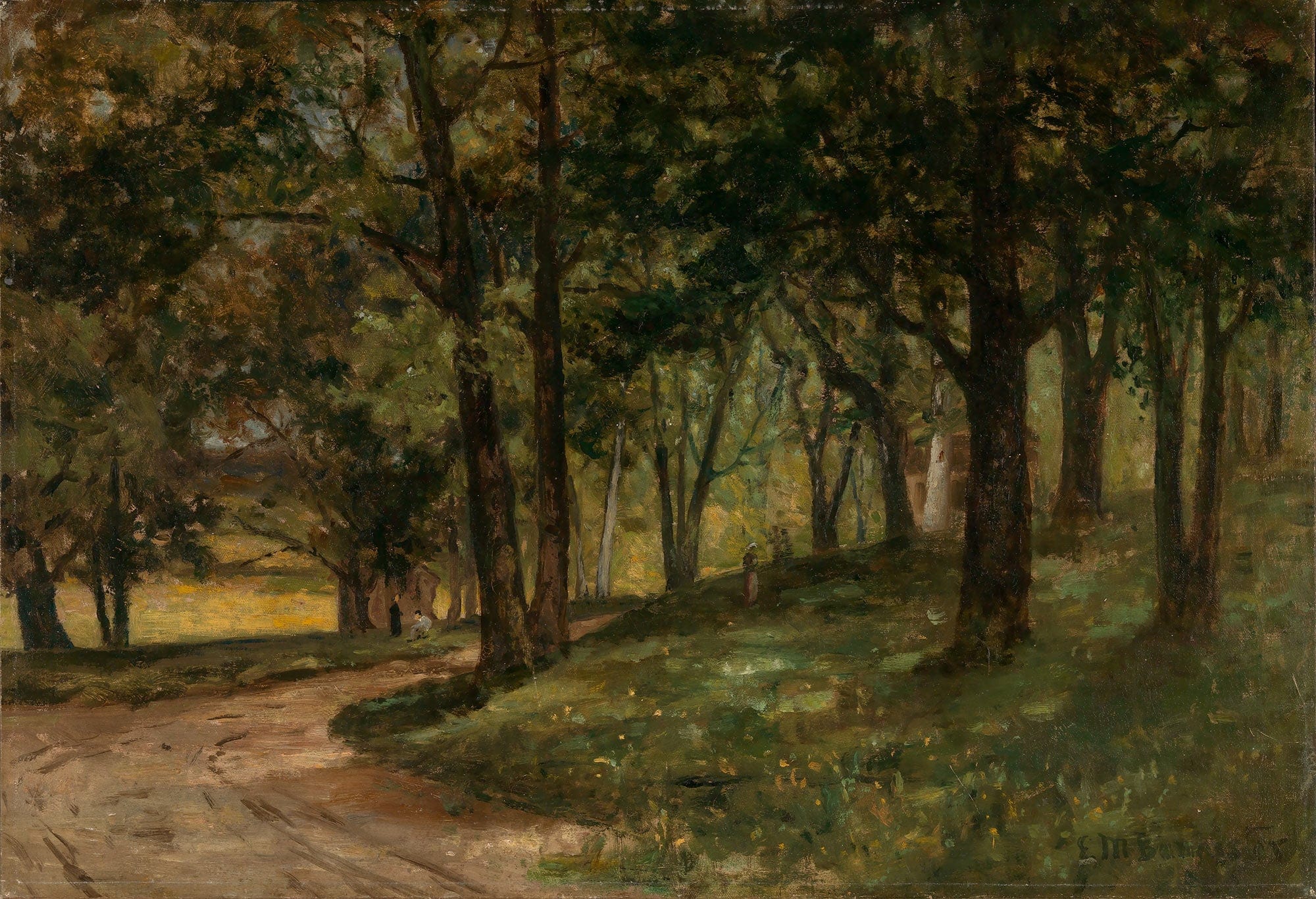 Untitled Landscape With Trees by Edward Mitchell Bannister