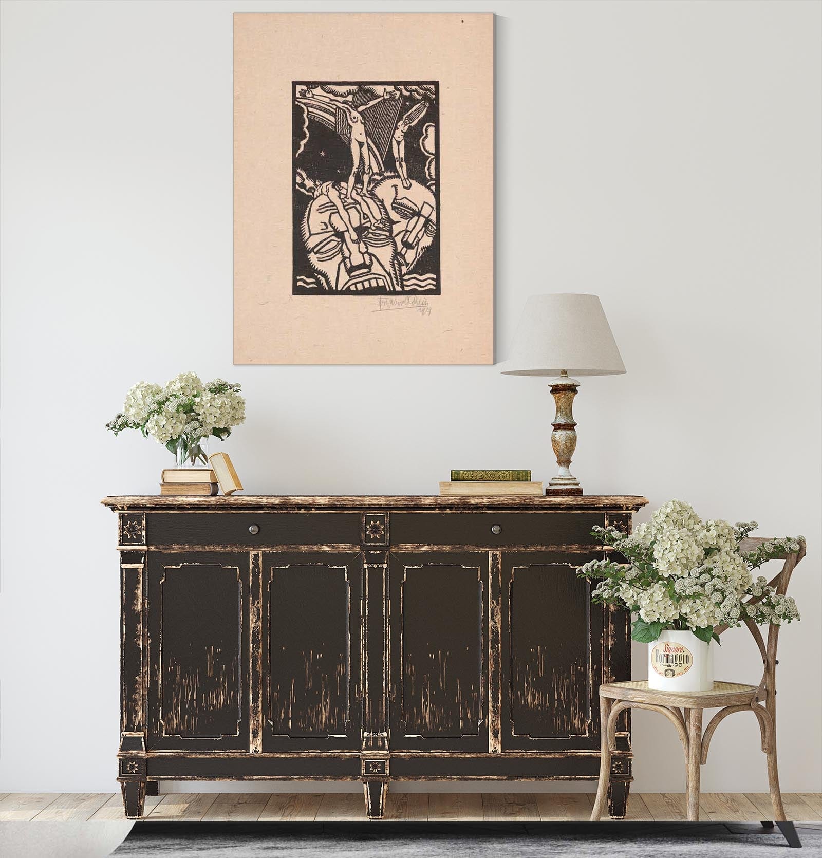 Untitled Woodcut Print by Winold Reiss