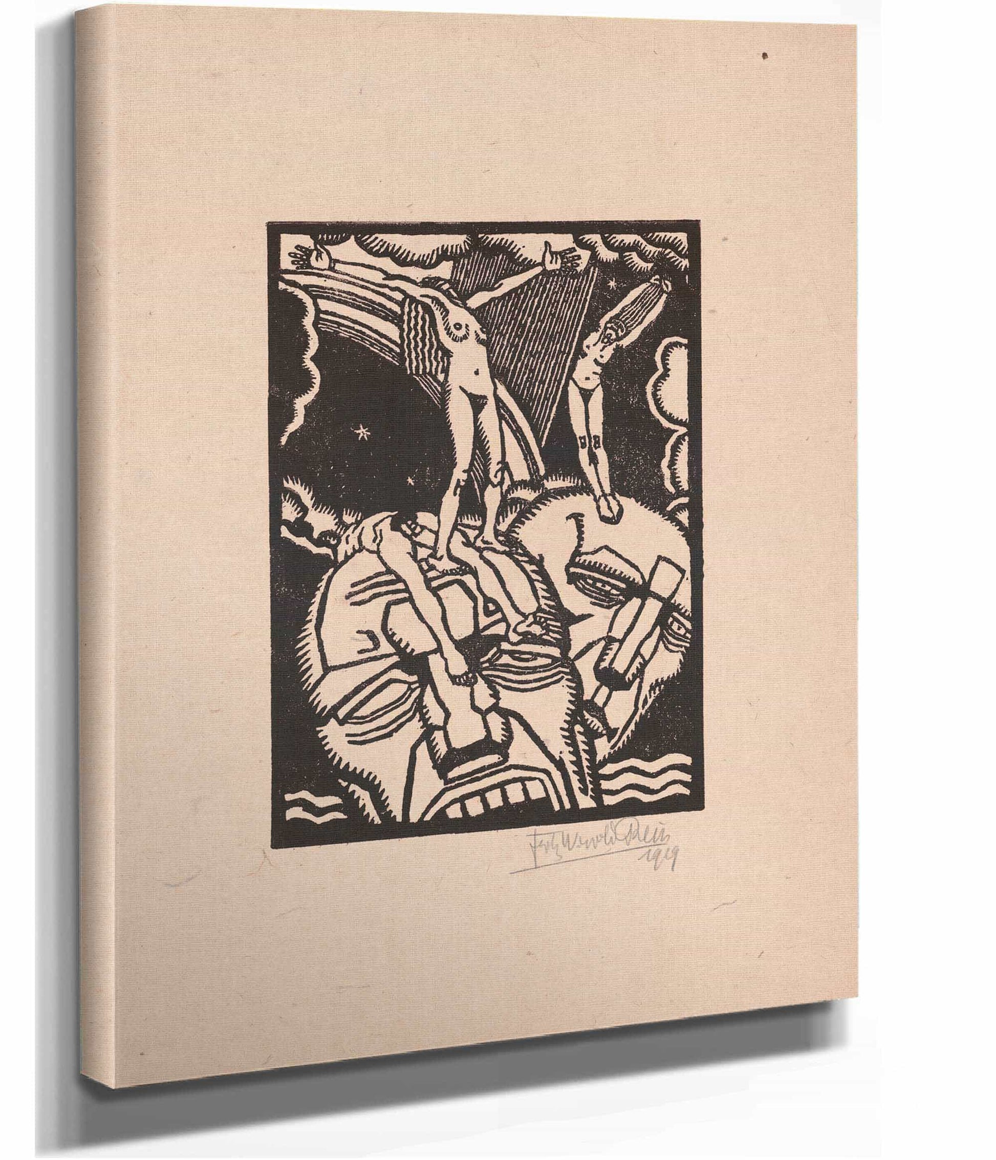 Untitled Woodcut Print by Winold Reiss