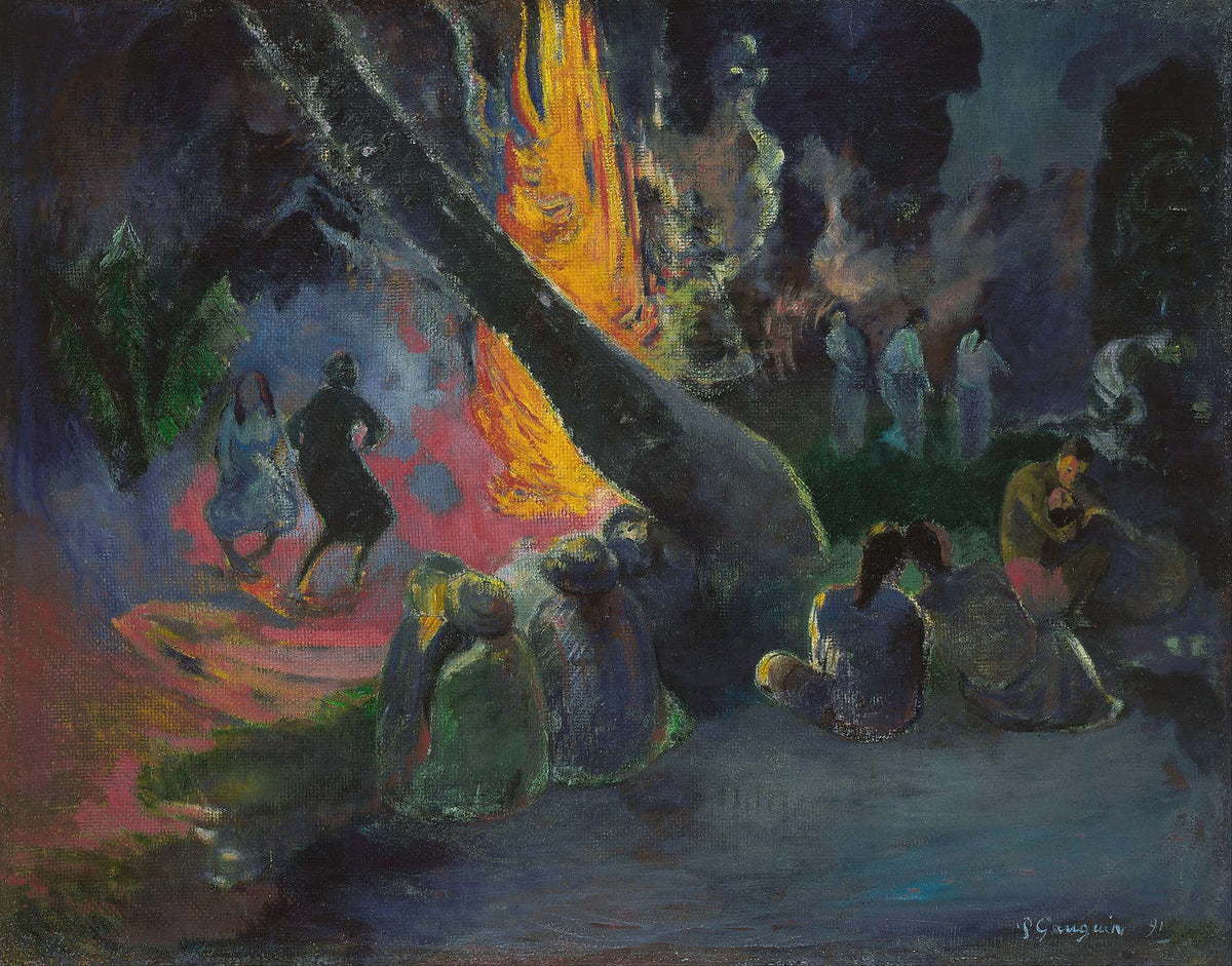 Upa Upa The Fire Dance by Paul Gauguin