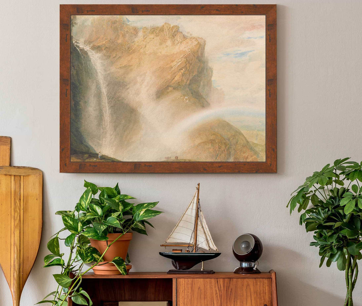 Upper Fall Of The Reichenbach Rainbow by Joseph Mallord William Turner