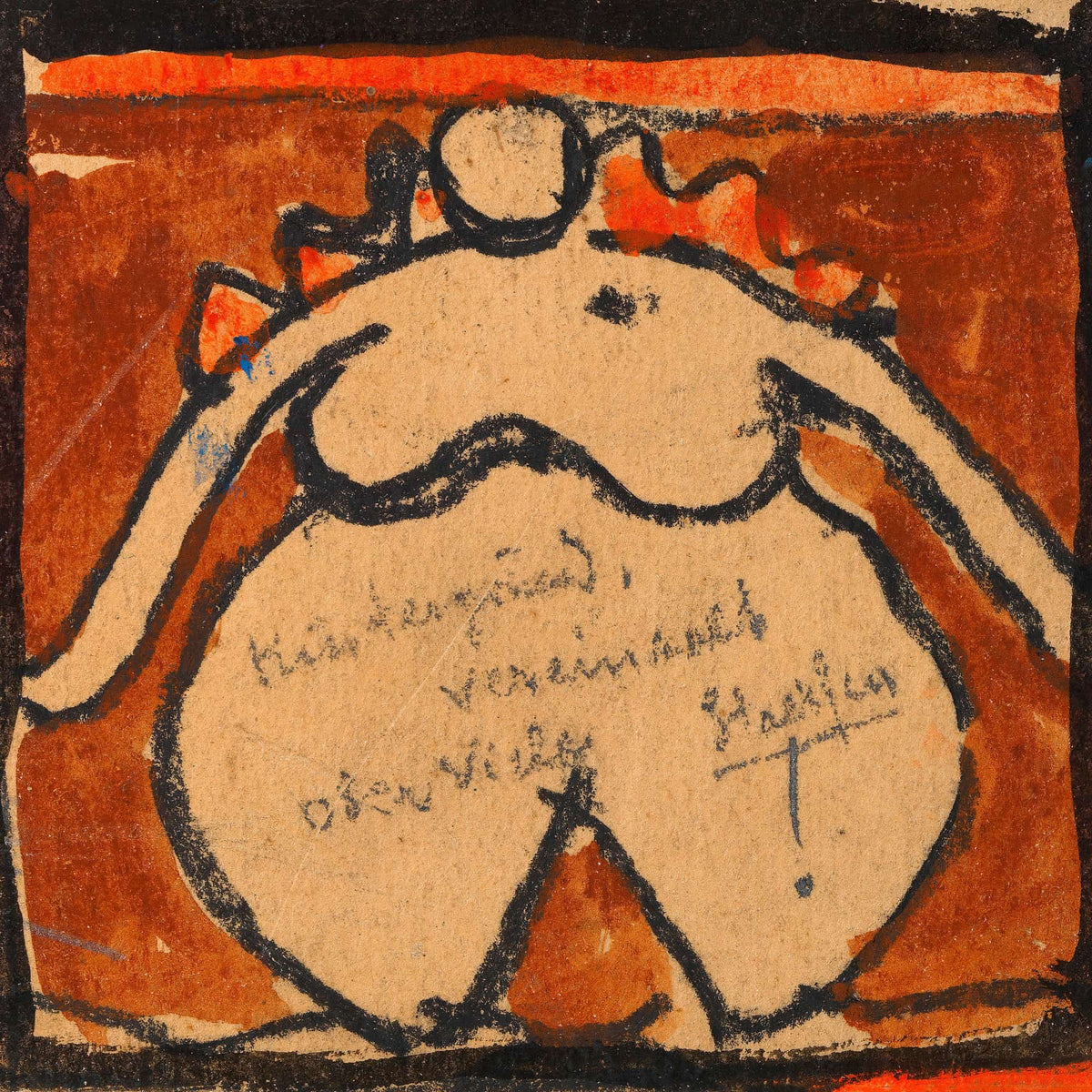 Uppiger Weiblicher Akt by Egon Schiele