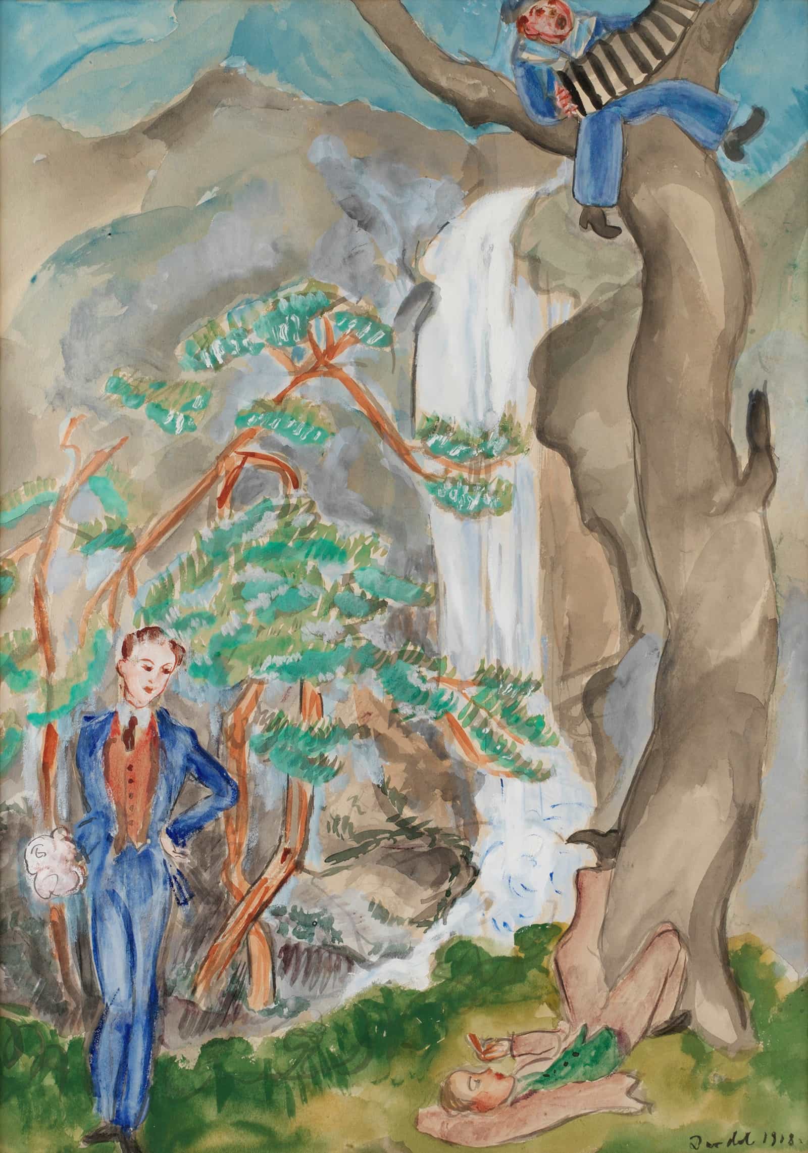 Uppvaktning Sjomansgosse Hildesborg by Nils Dardel