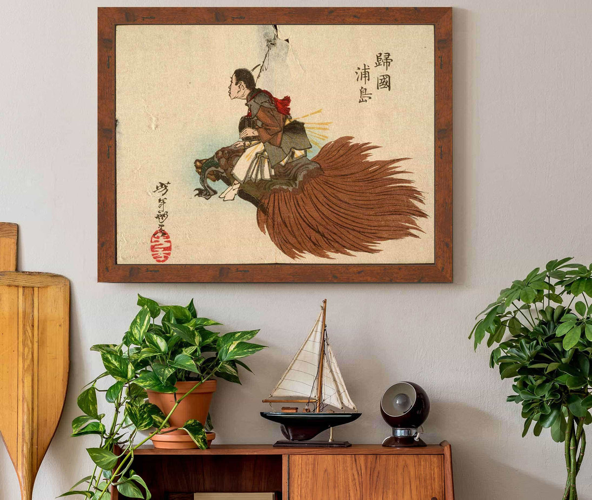 Urashima Taro Returning On The Turtle by Tsukioka Yoshitoshi