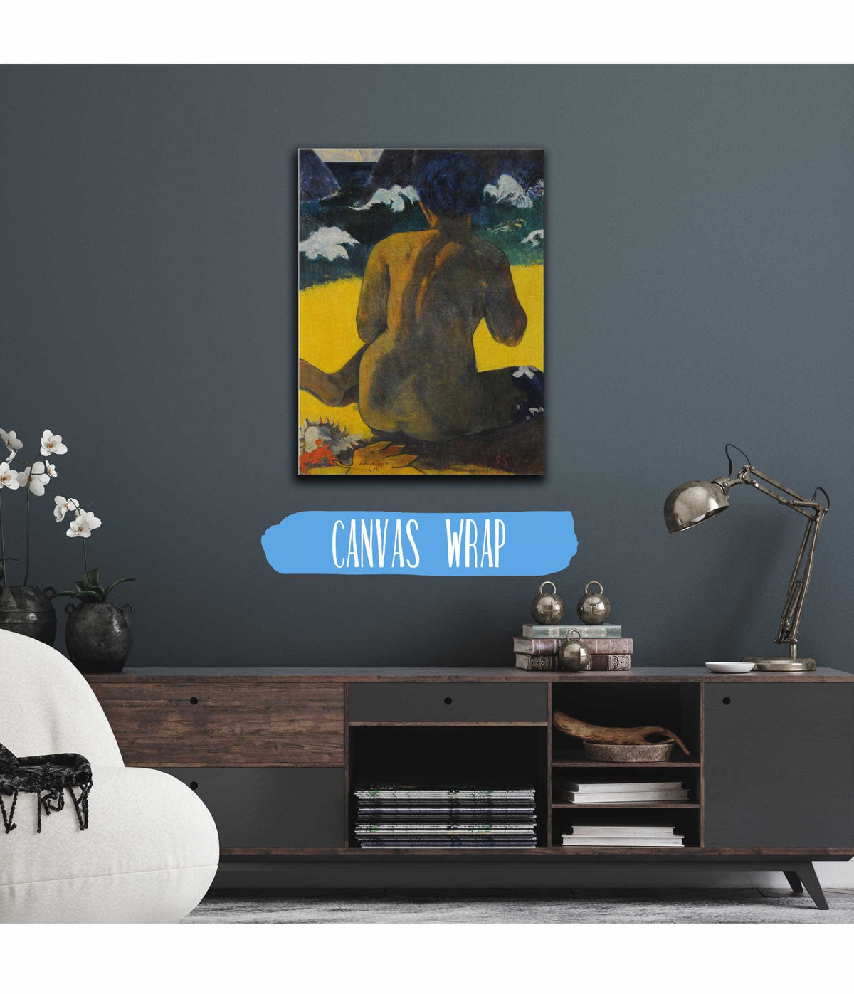 Vahine No Te Miti Woman At The Beach by Paul Gauguin