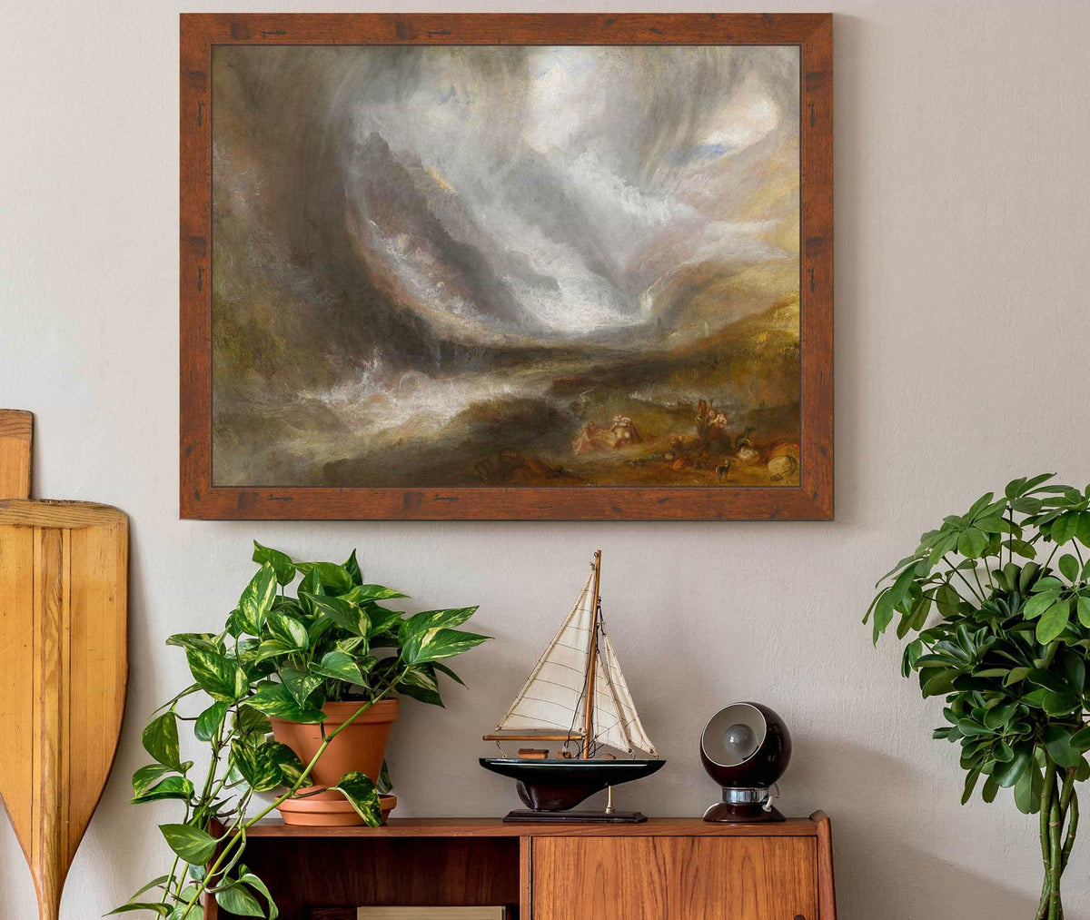 Valley Of Aosta Snowstorm Avalanche And Thunderstorm by Joseph Mallord William Turner