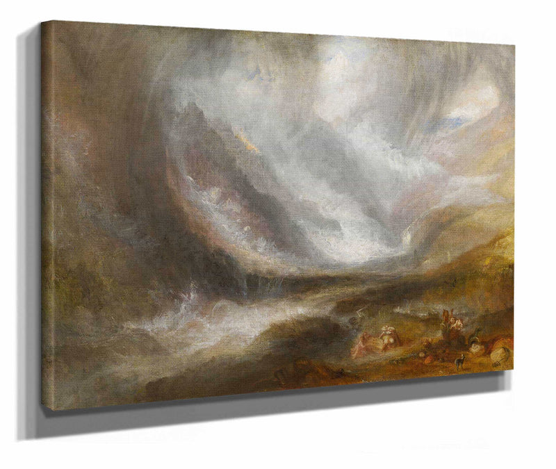 Valley Of Aosta Snowstorm Avalanche And Thunderstorm by Joseph Mallord William Turner