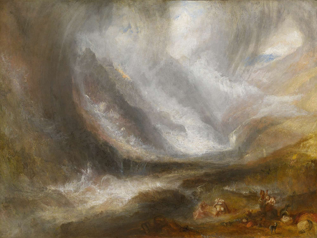 Valley Of Aosta Snowstorm Avalanche And Thunderstorm by Joseph Mallord William Turner