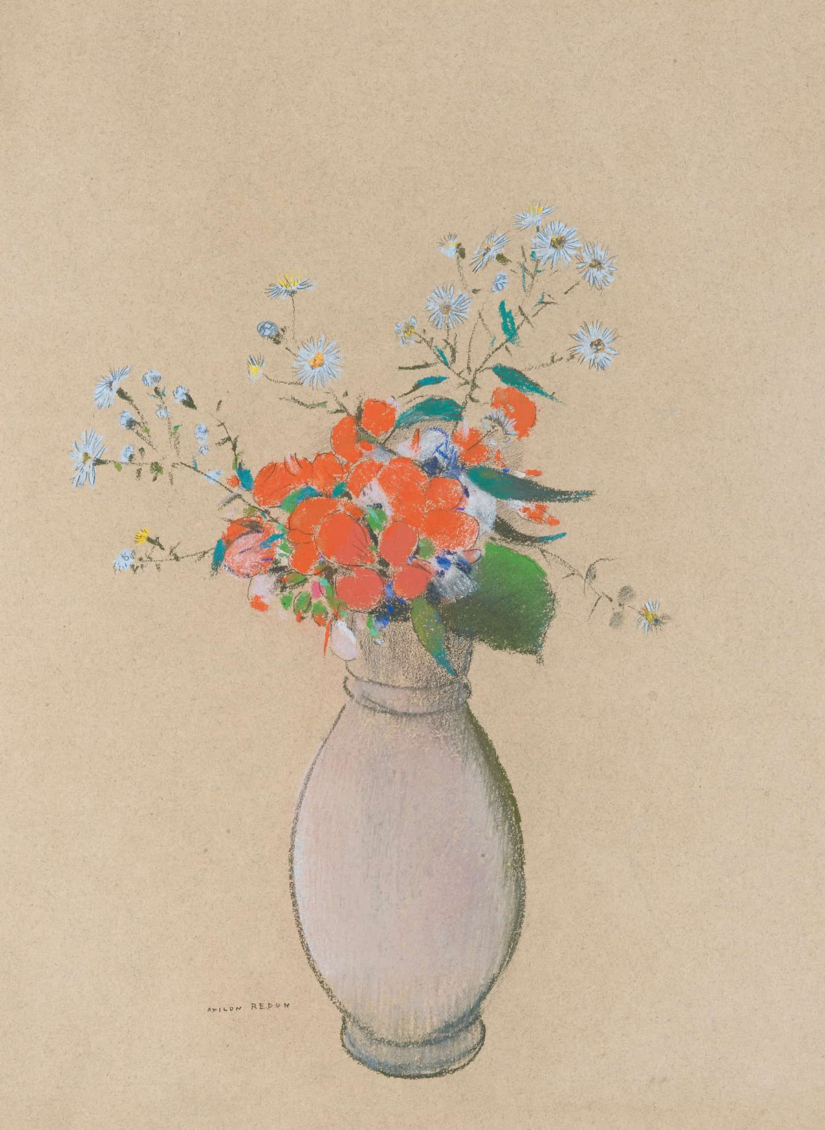 Vase De Fleurs by Odilon Redon