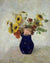 Vase De Fleurs By Odilon Redon