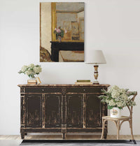 Vase Of Flowers On A Mantelpiece by Edouard Vuillard