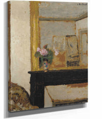 Vase Of Flowers On A Mantelpiece by Edouard Vuillard