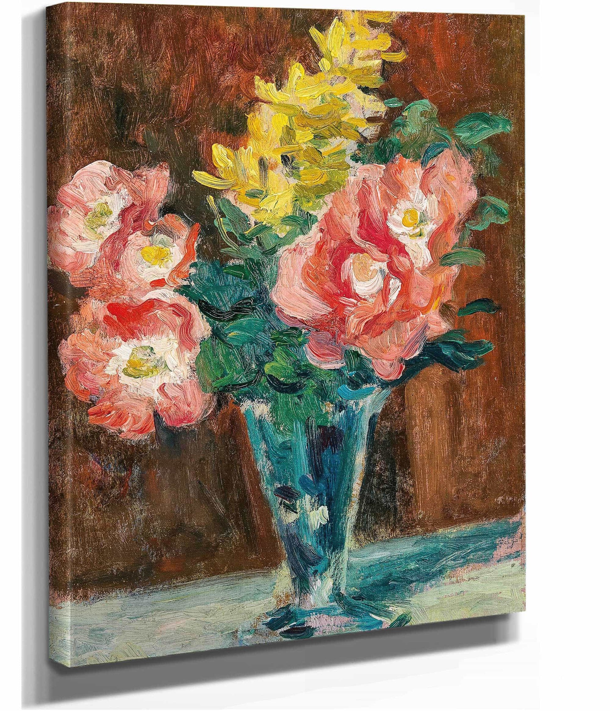 Vase With Flowers by Maximilien Luce