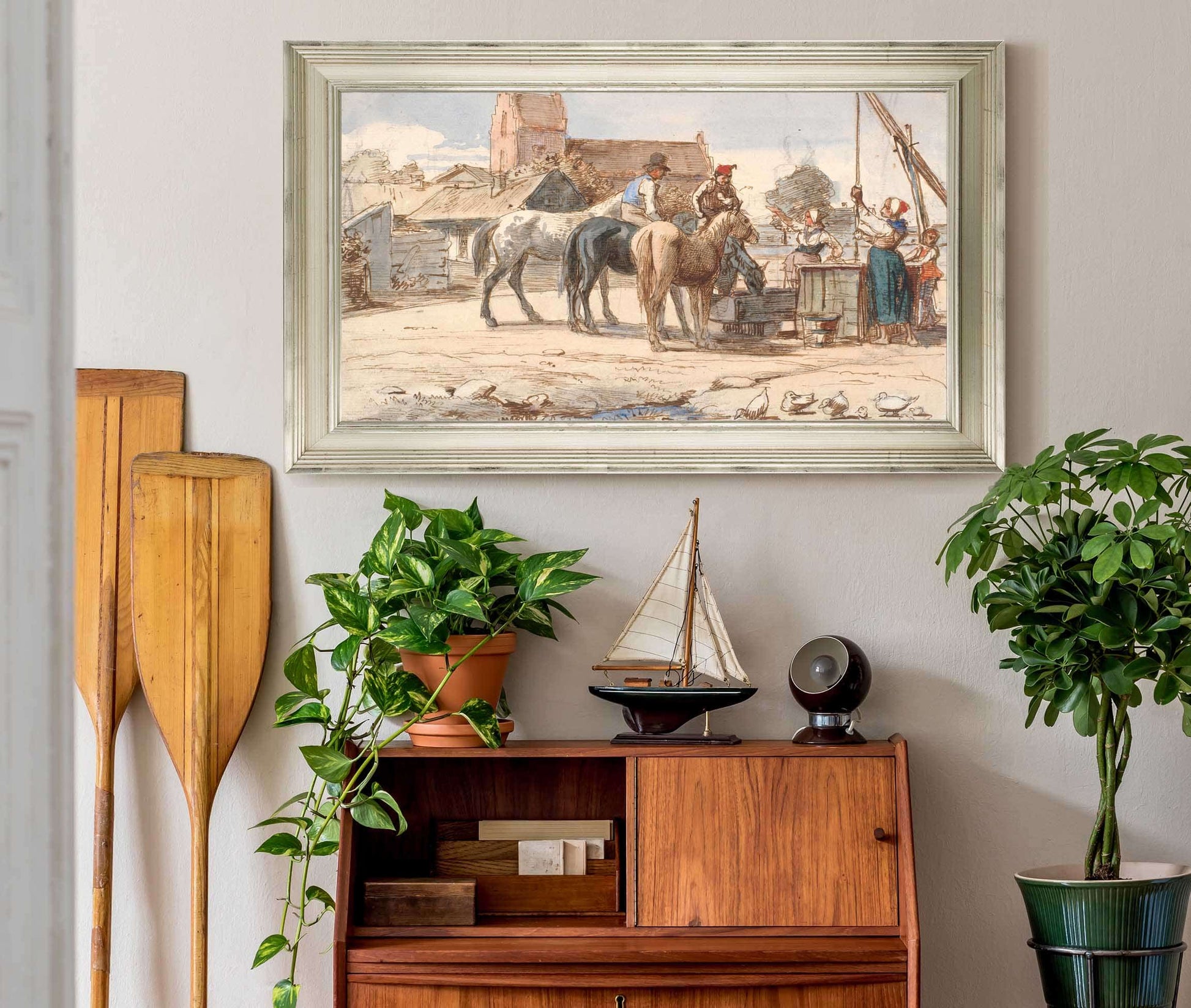 Ved Bronden Uden For Landsbyen by Wilhelm Marstrand