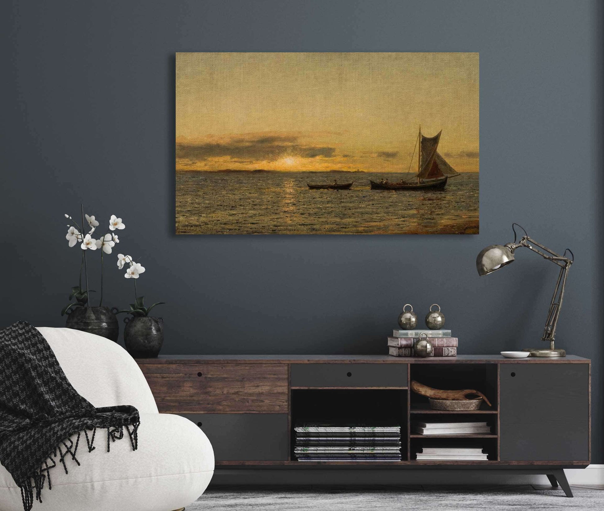 Ved Solnedgang by Amaldus Nielsen