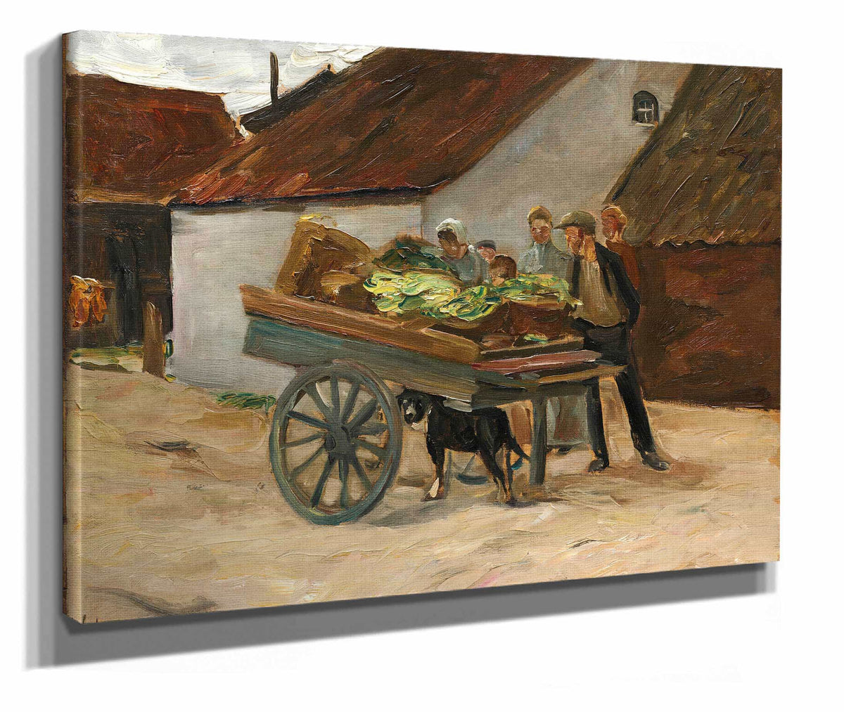 Vegetable Barrow Dog Cart by Max Liebermann