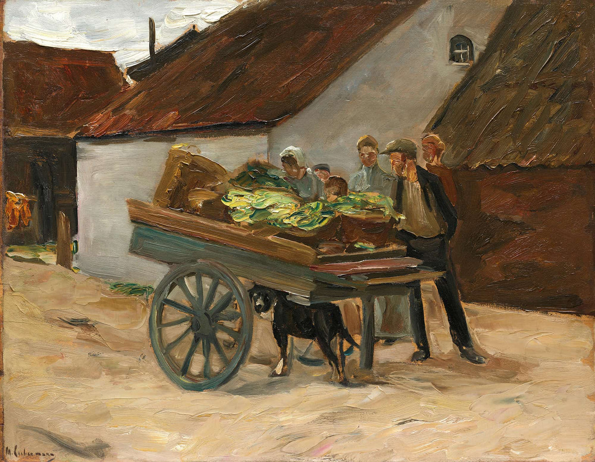 Vegetable Barrow Dog Cart by Max Liebermann