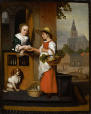 Vegetable Seller S by Nicolaes Maes