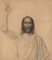 Velsignende Kristus Halvfigur En Face by Wilhelm Marstrand