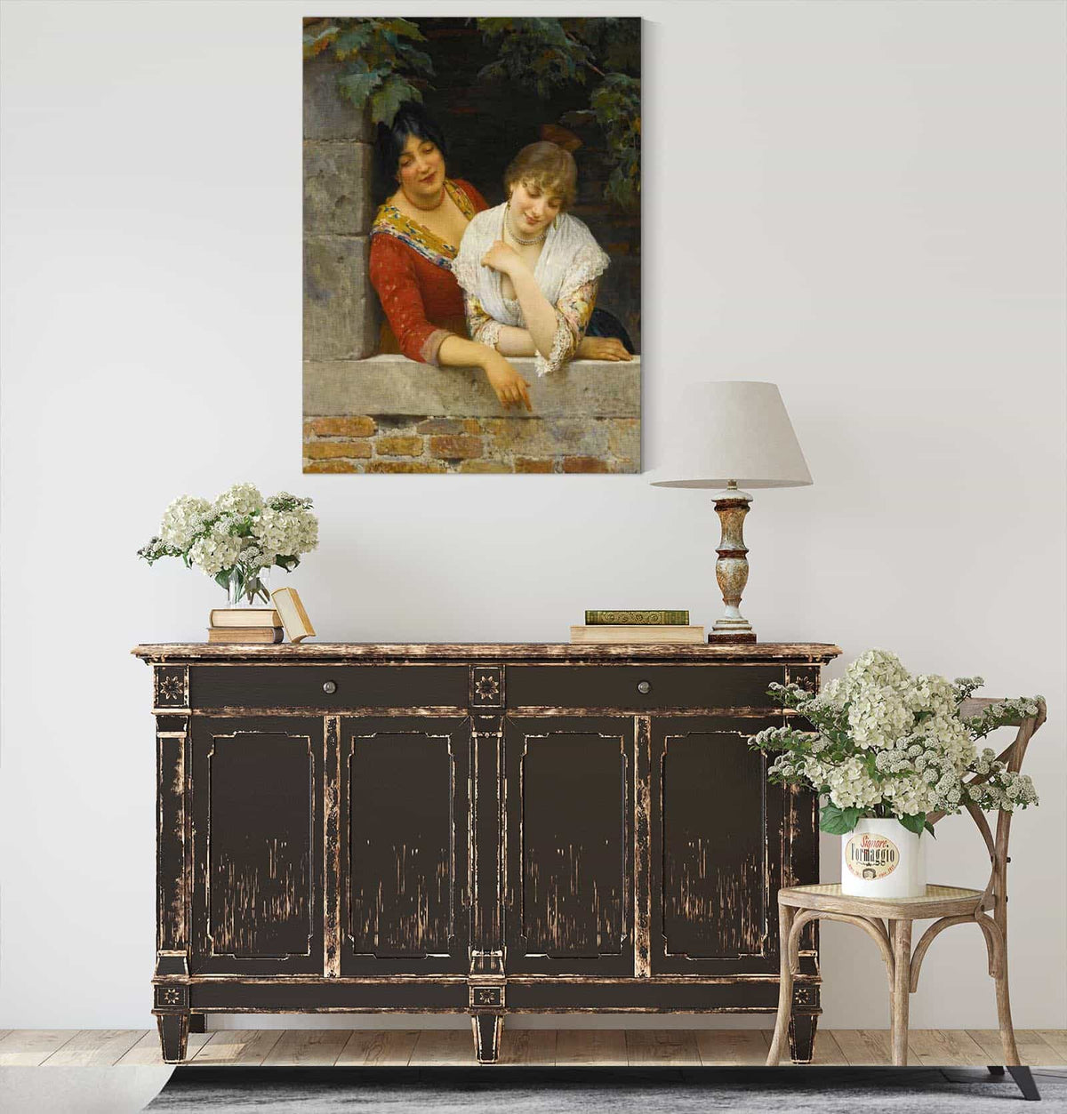 Venetians At The Balcony by Eugen Von Blaas