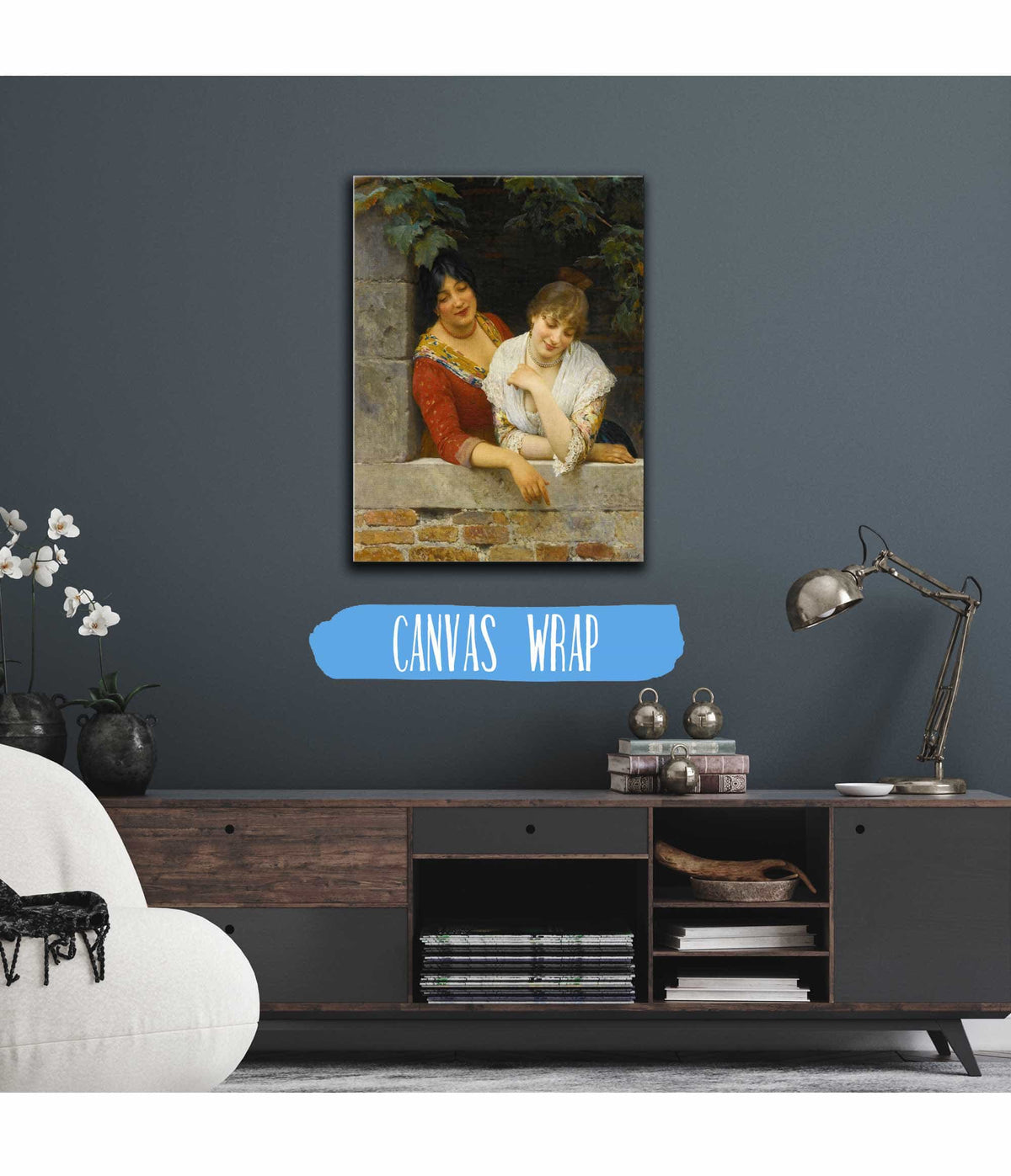 Venetians At The Balcony by Eugen Von Blaas