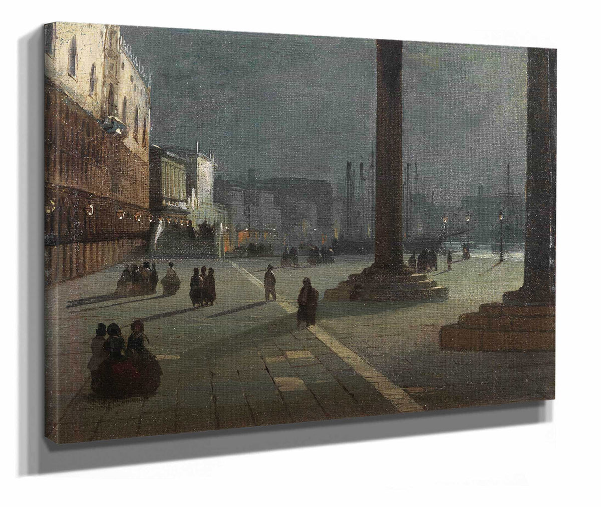 Venezia Molo Di San Marco by Ippolito Caffi