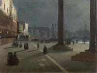 Venezia Molo Di San Marco by Ippolito Caffi