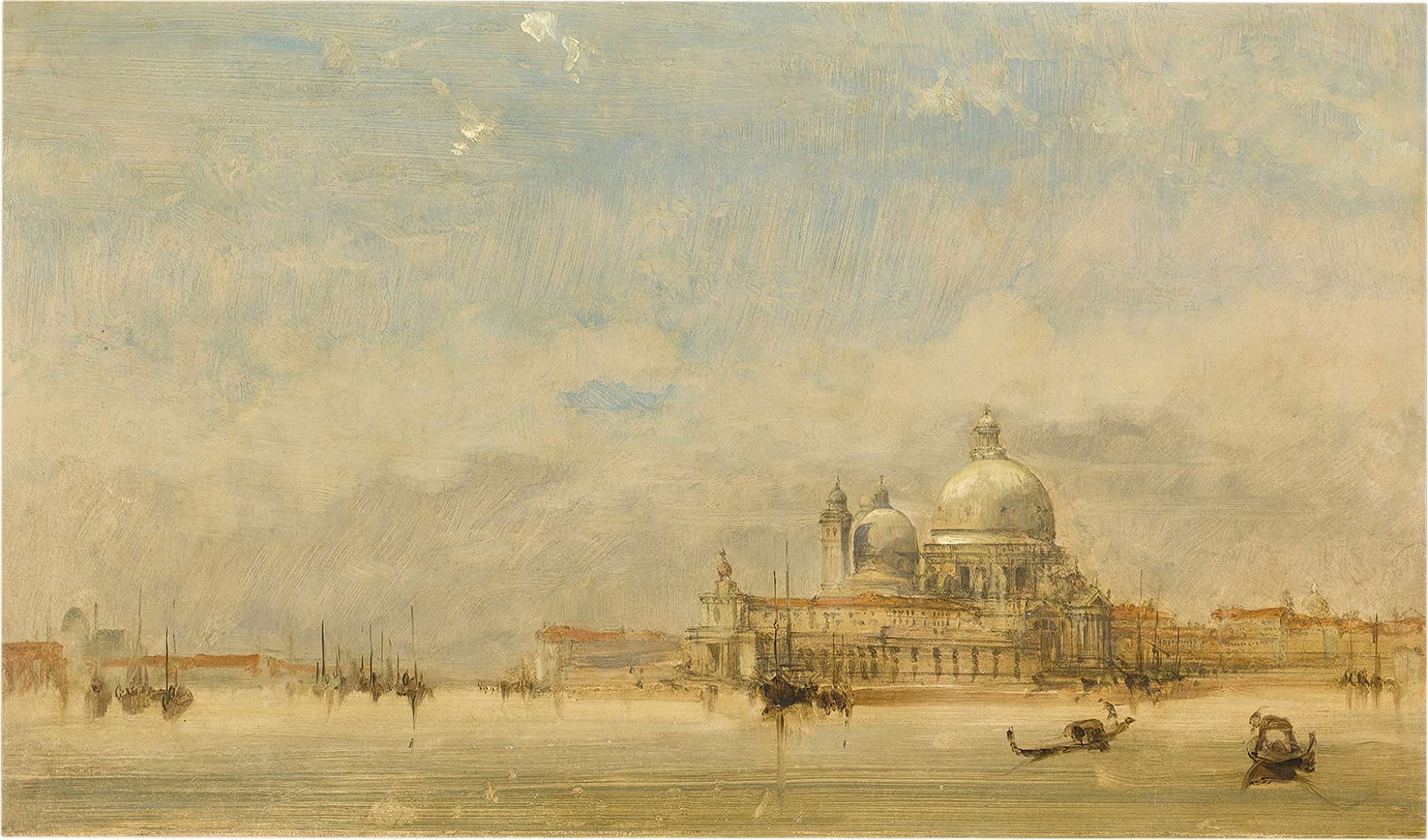 Venice A View Of The Basilica Of Santa Maria Della Salute by David Roberts