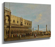Venice A View Of The Piazzetta Looking South With The Palazzo Ducale by Francesco Guardi