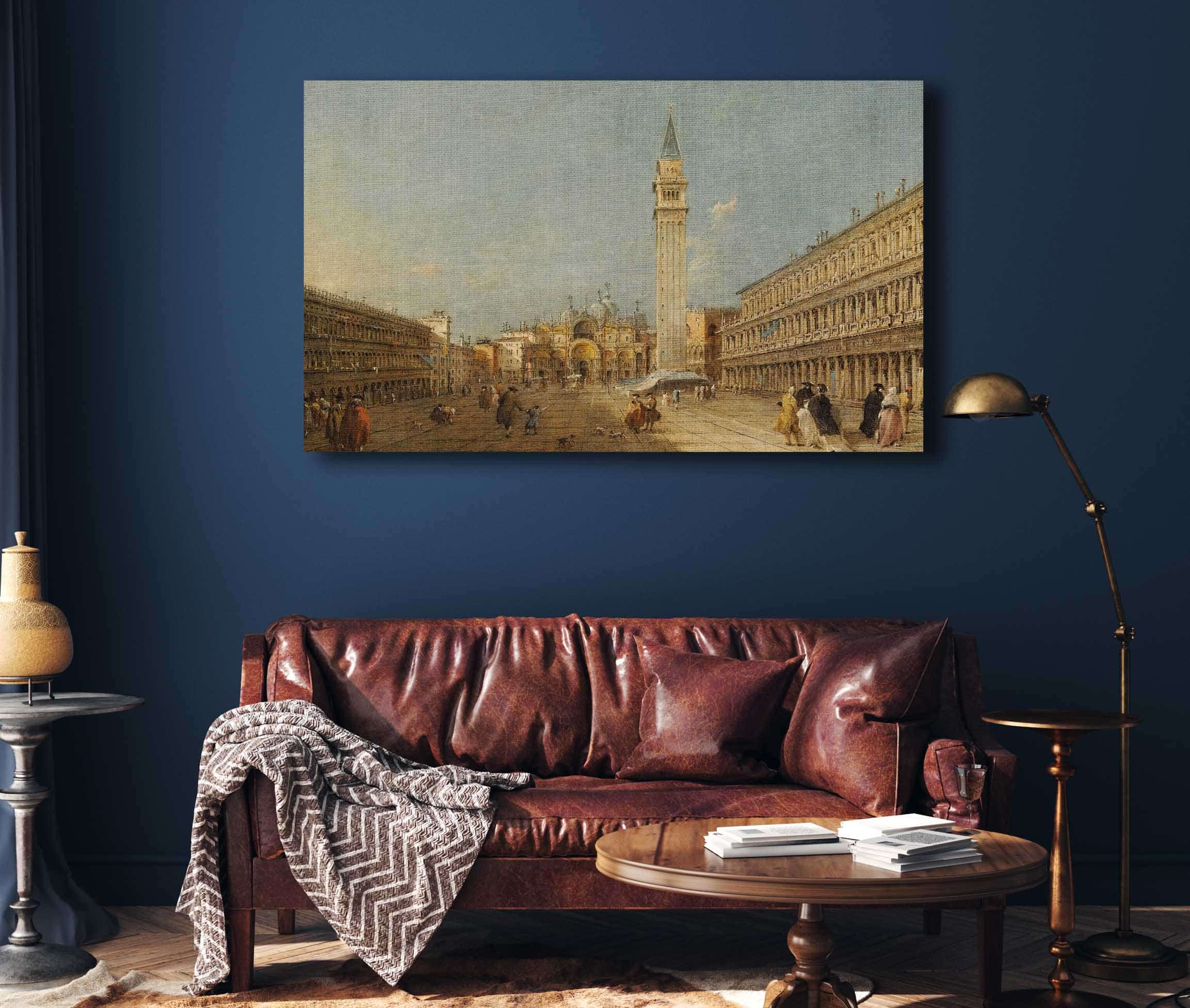 Venice Piazza San Marco With The Basilica And The Campanile by Francesco Guardi
