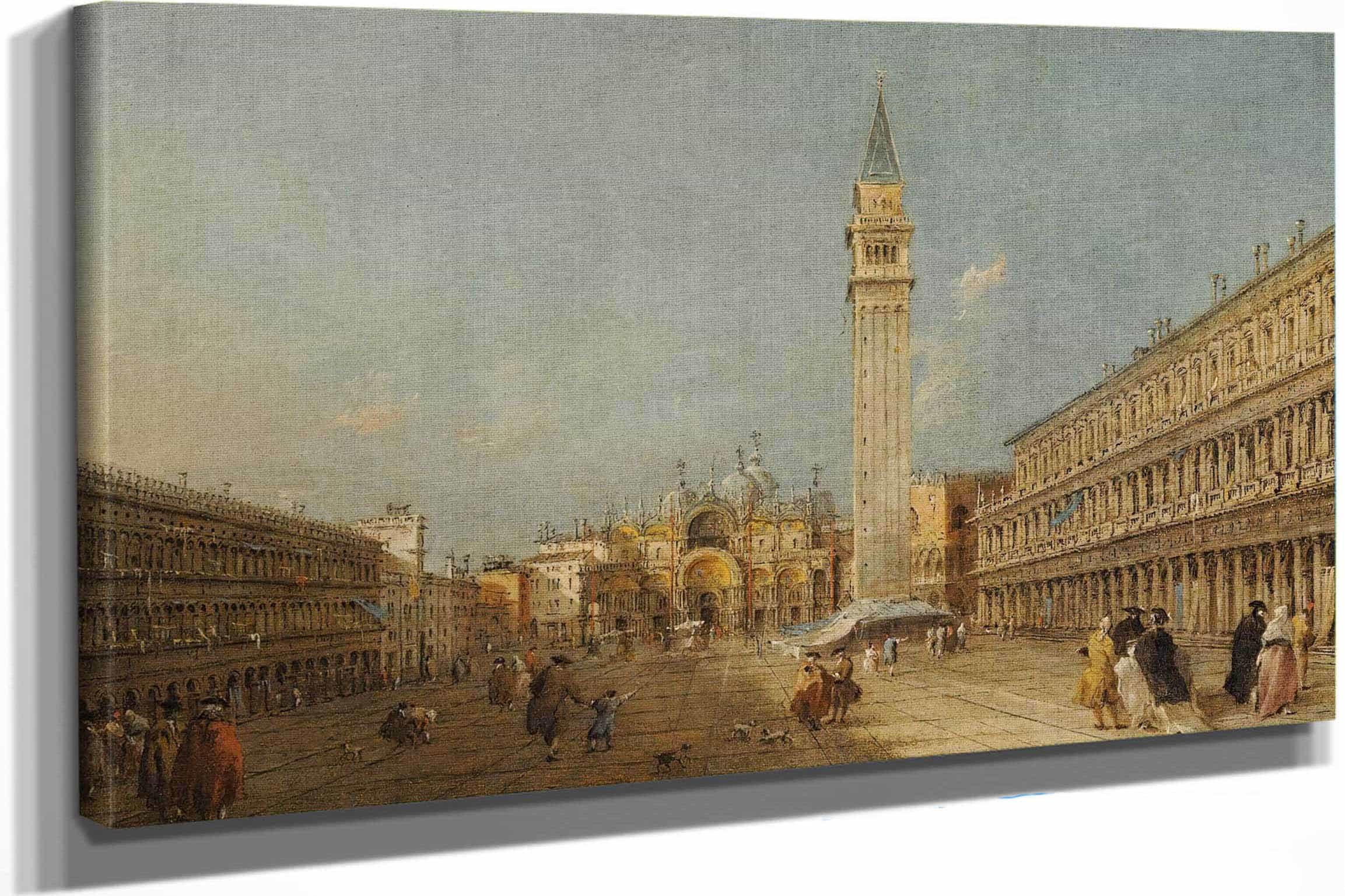 Venice Piazza San Marco With The Basilica And The Campanile by Francesco Guardi