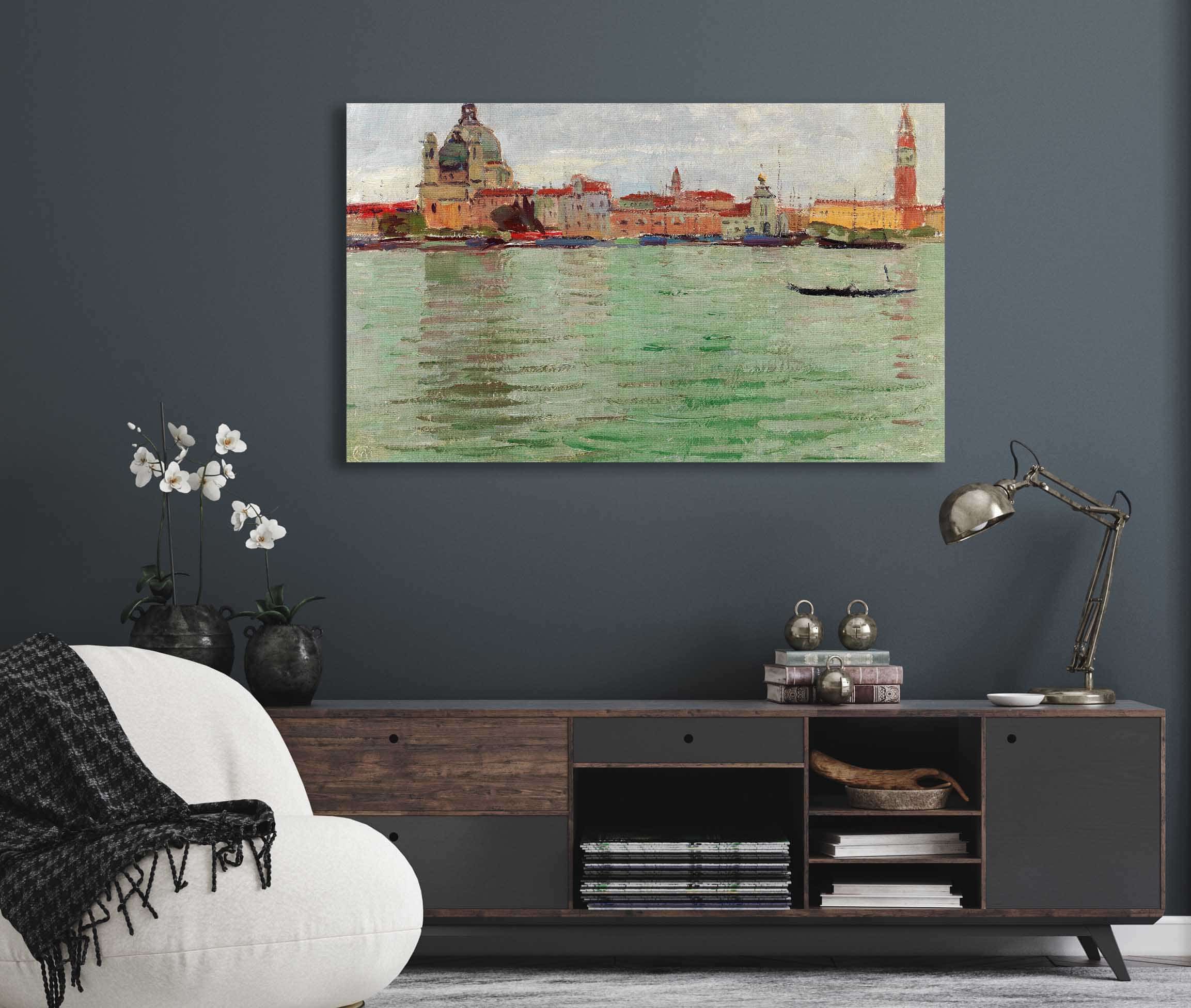 Venice Santa Maria Della Salute And Campanile Di San Marco by Carl Moll