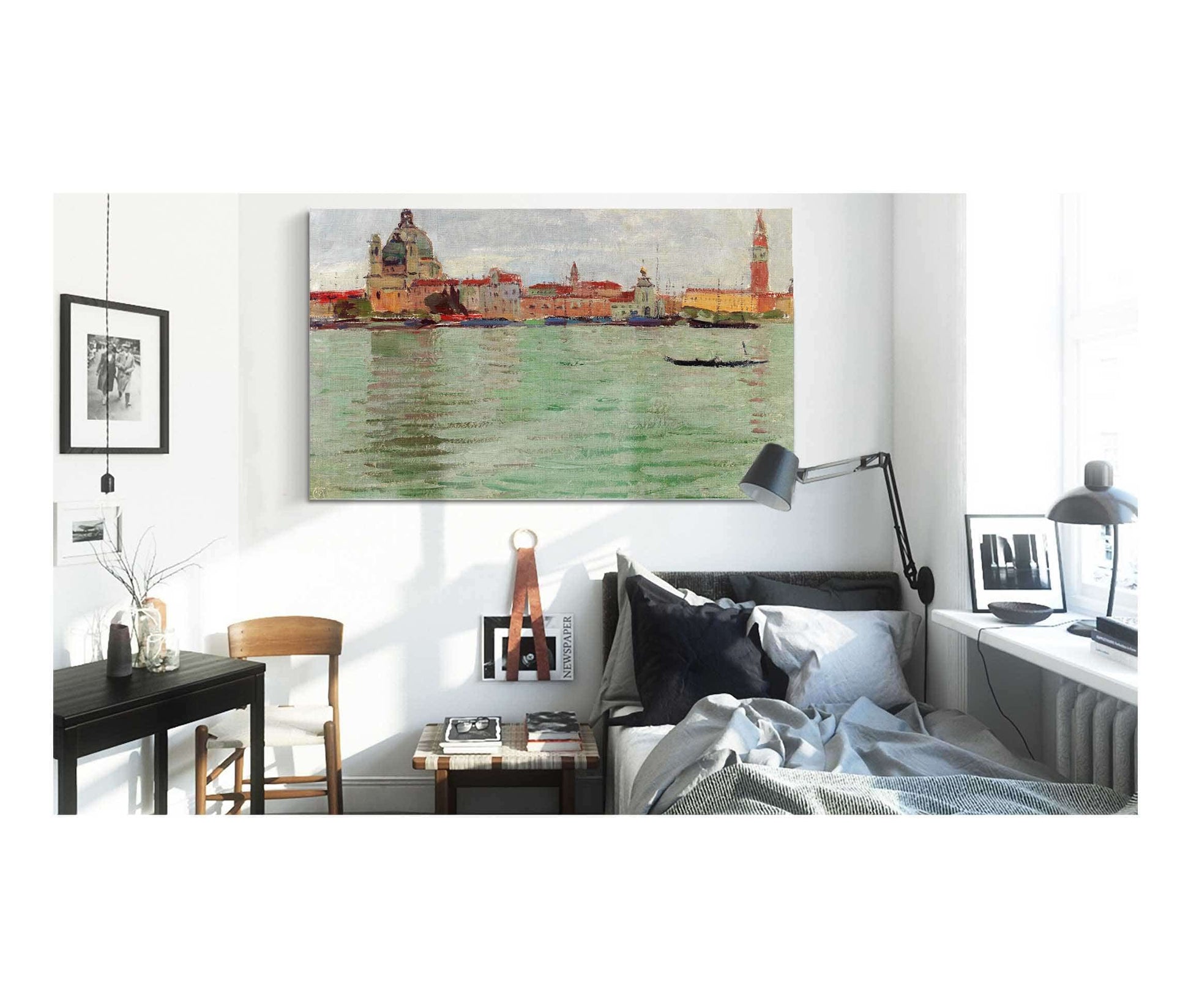 Venice Santa Maria Della Salute And Campanile Di San Marco by Carl Moll
