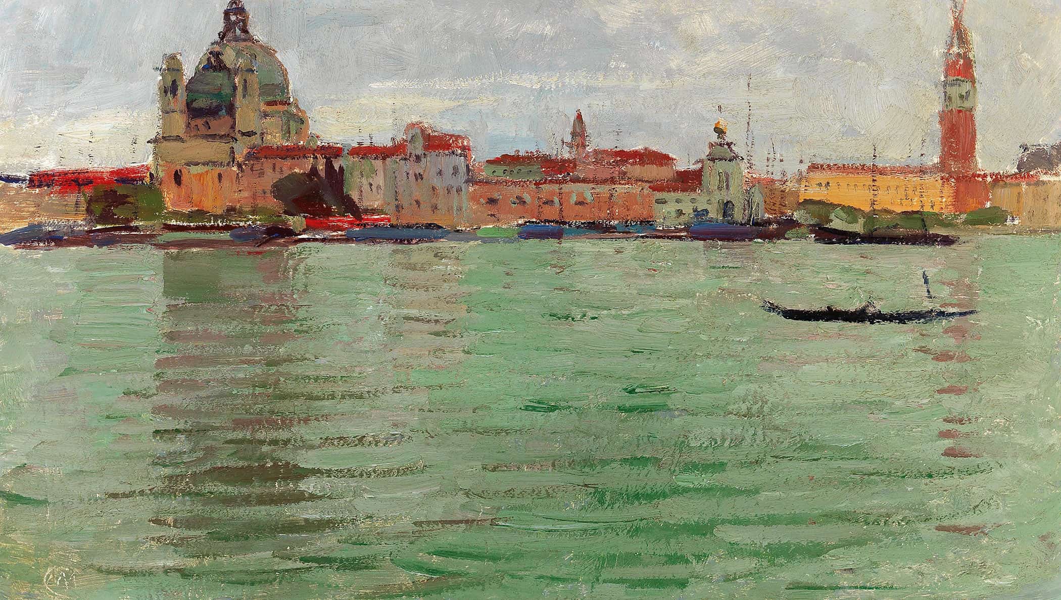 Venice Santa Maria Della Salute And Campanile Di San Marco by Carl Moll