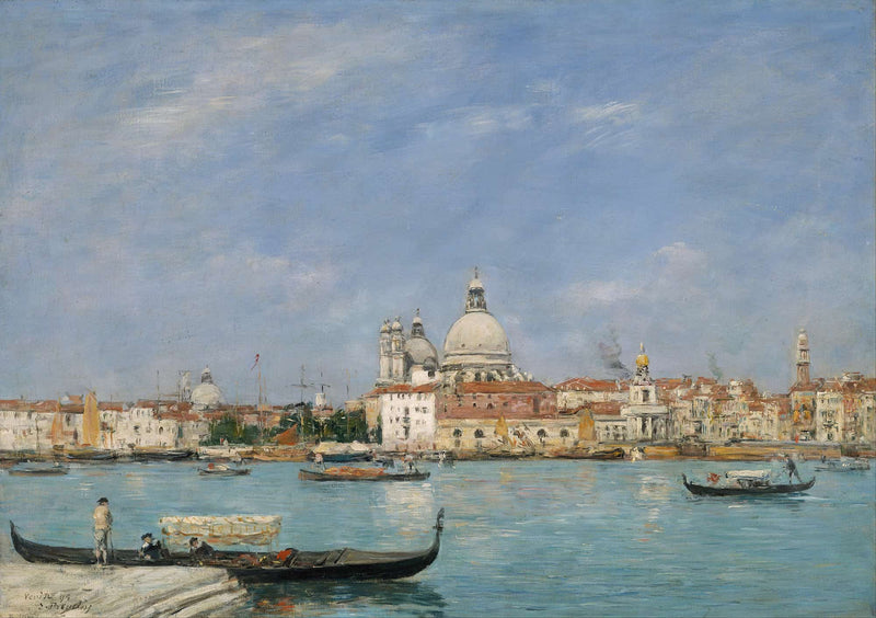 Venice Santa Maria Della Salute From San Giorgio by Eugene Boudin