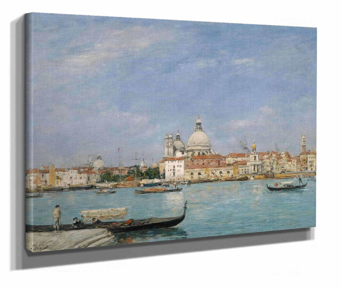 Venice Santa Maria Della Salute From San Giorgio by Eugene Boudin