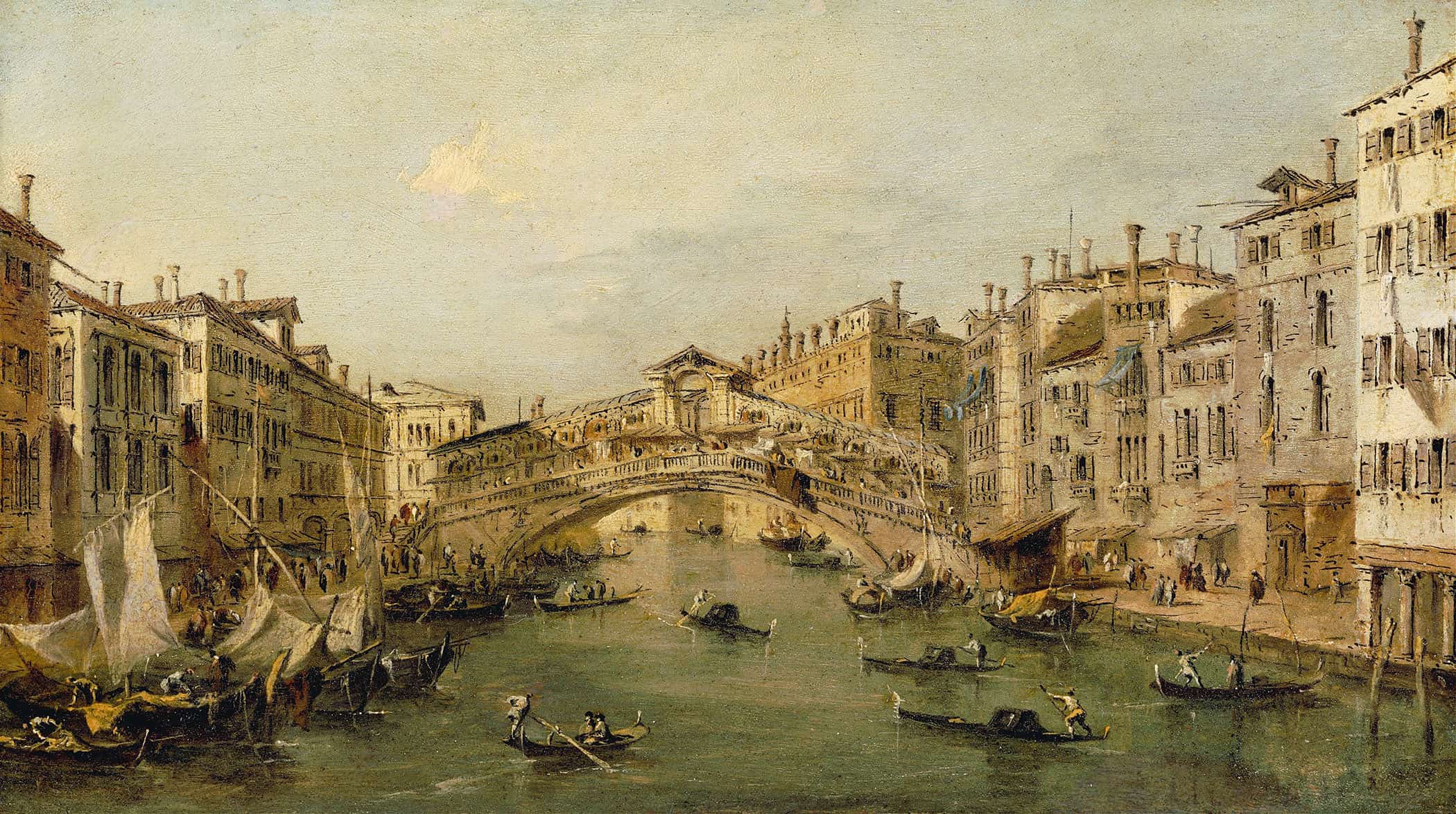 Venice The Rialto by Francesco Guardi