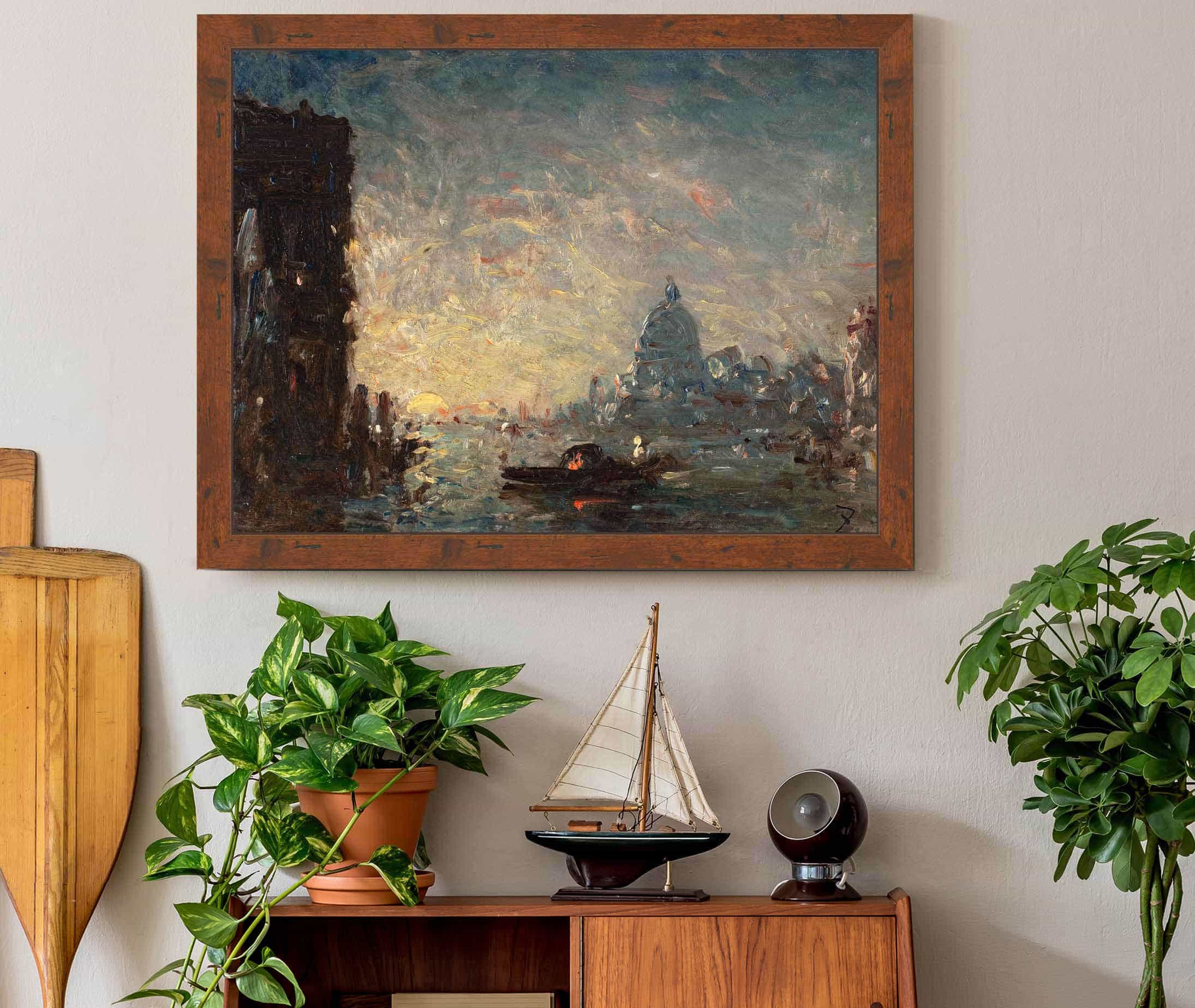 Venise Au Coucher Du Soleil by Felix Ziem